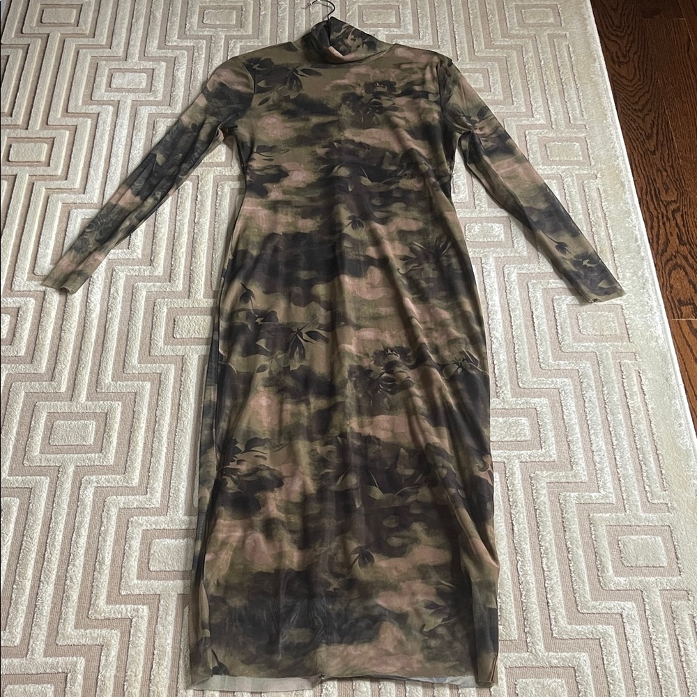 Floral mesh dress
